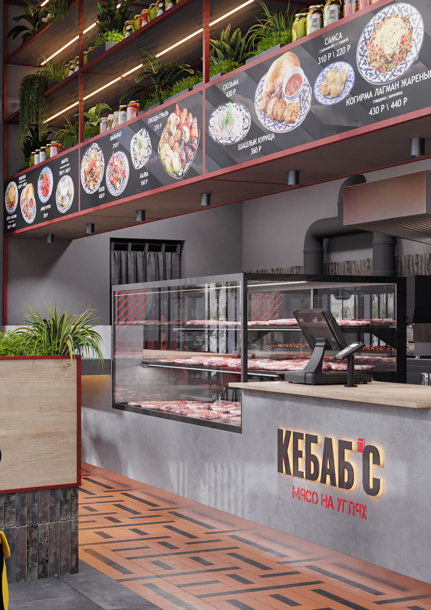 烤肉店(注:KEBAB常见指烤肉,KEBAB'S可理解为经营烤肉的店铺,这里结合俄语语境推测如此翻译) 丨俄罗斯莫斯科丨Muravina Anna,Sazonova Elena-7