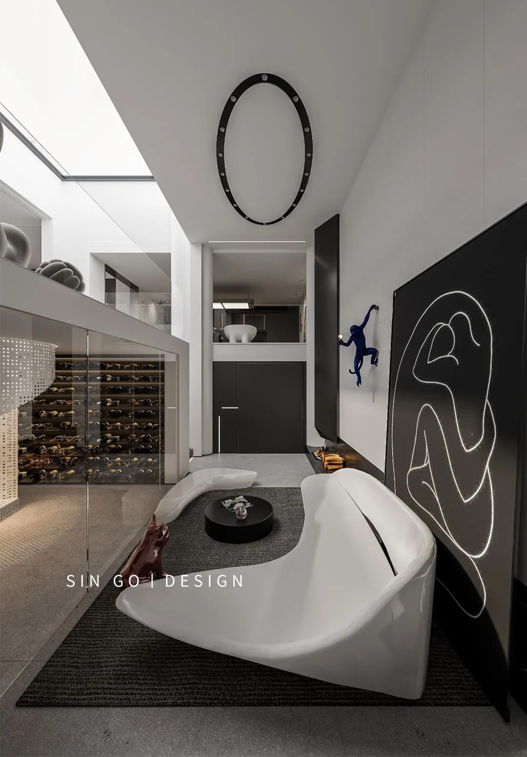 上海世纪珑墅现代黑白灰别墅设计丨中国上海丨武延玲-30