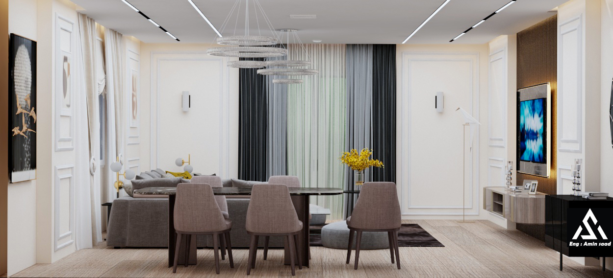 تصميم شقة 150 متر-13