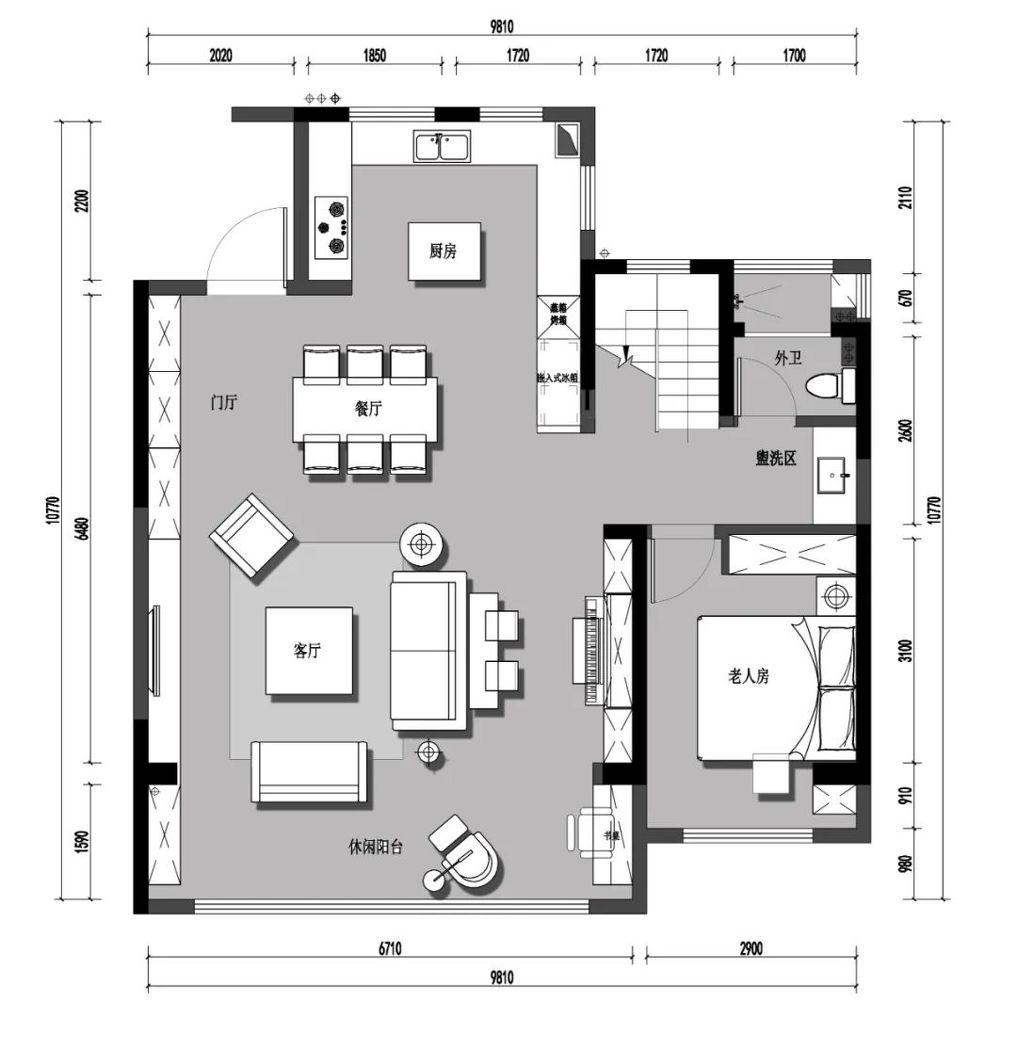 四口之家的复式生活丨中国芜湖丨鸿鹄设计-5