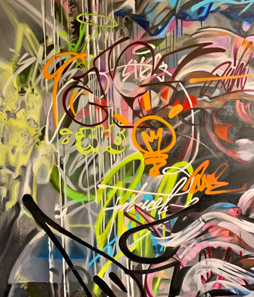 现代室内手绘油画涂鸦项目丨阿联酋-8