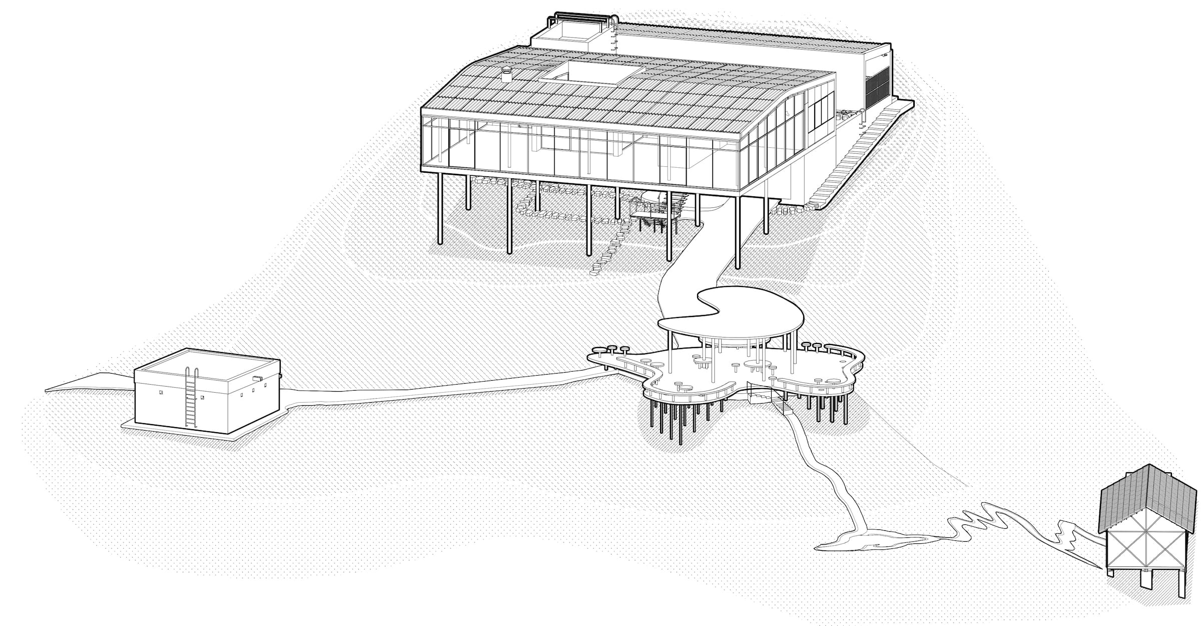 Casa de Vidro 花园中的夏亭丨巴西丨RADDAR Archiecture-9