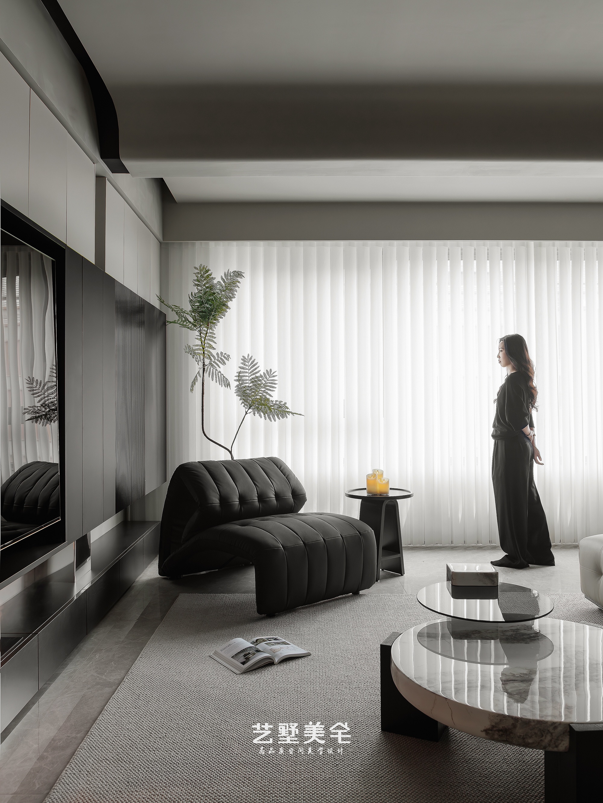 实景 139㎡高级灰克制美学现代高级感栖居丨中国合肥丨艺墅美宅-40