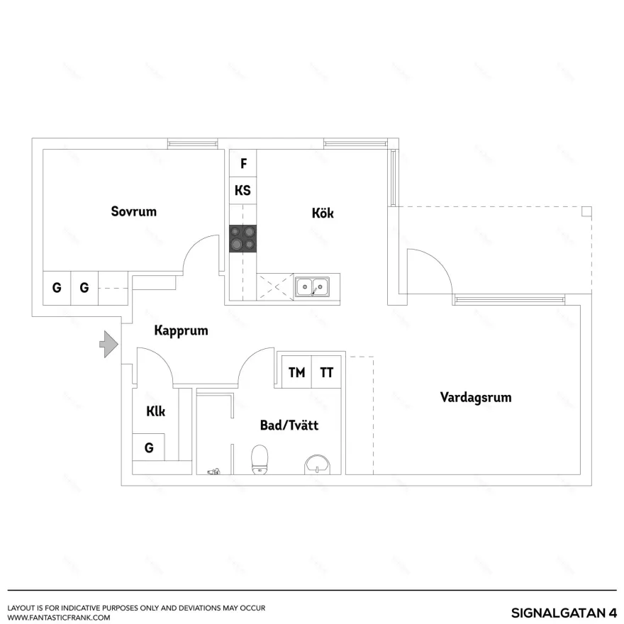 瑞典马尔默 56m2 公寓 | 花园与海洋的和谐共处-17