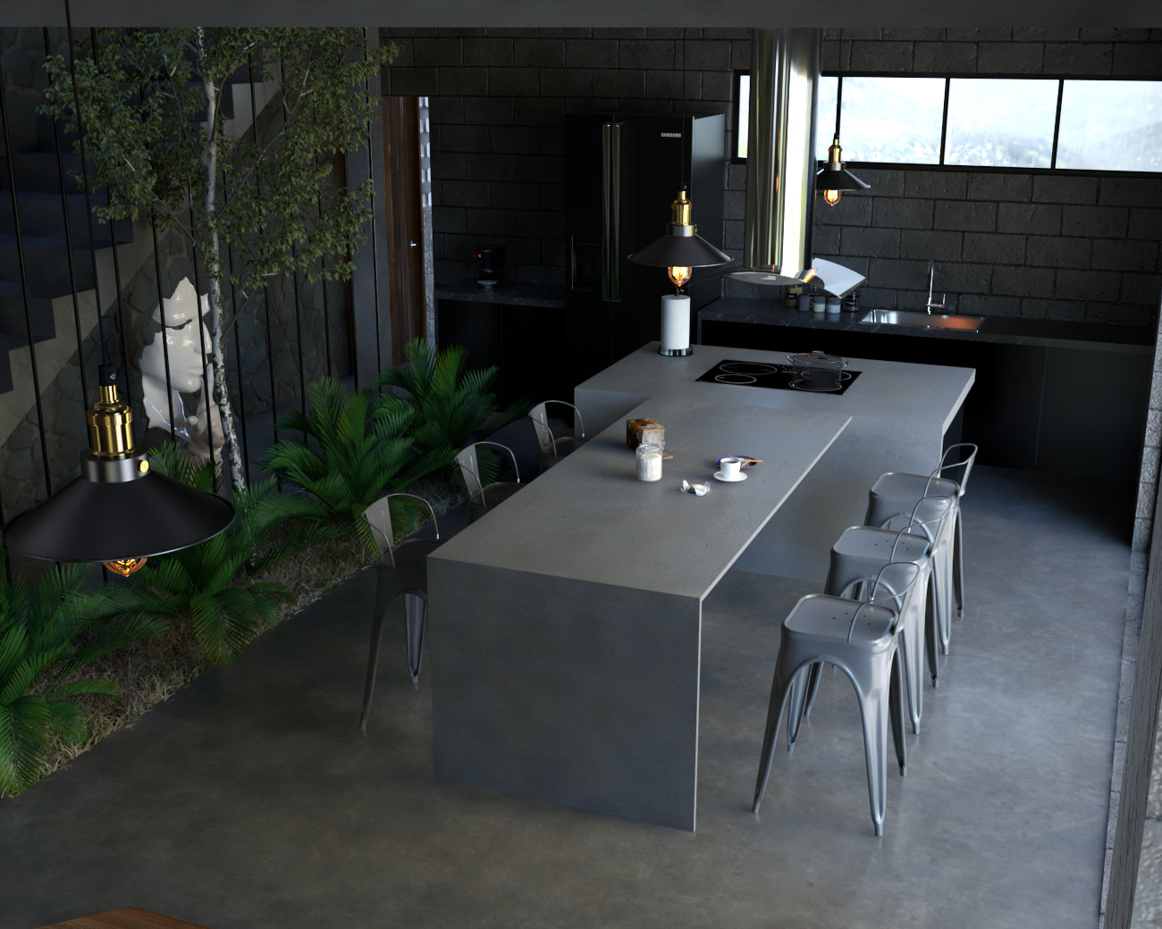 Residencia Castillo-Interior-Santa Lucia, F.M, Honduras-1