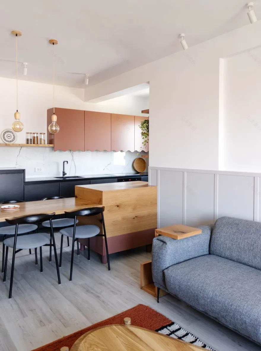 逃离现实的黑色厨房·Rozë 公寓丨普里什蒂纳-18