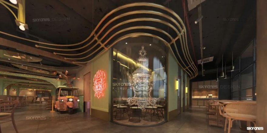 燃泰·泰式火鍋全新空間系統研發丨中国北京丨SKYONES 设计团队-74