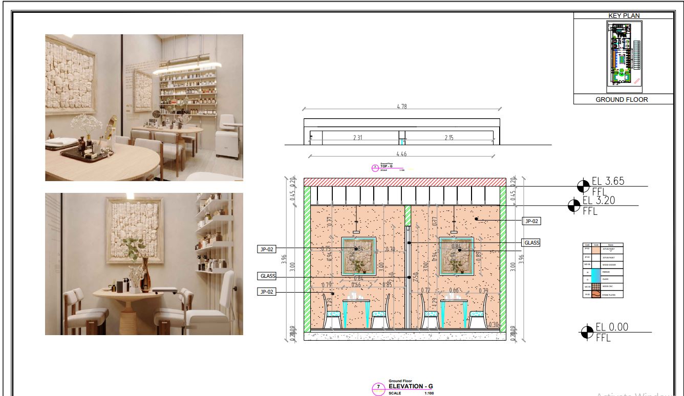 shop drawing for BEAUTY SALON-10