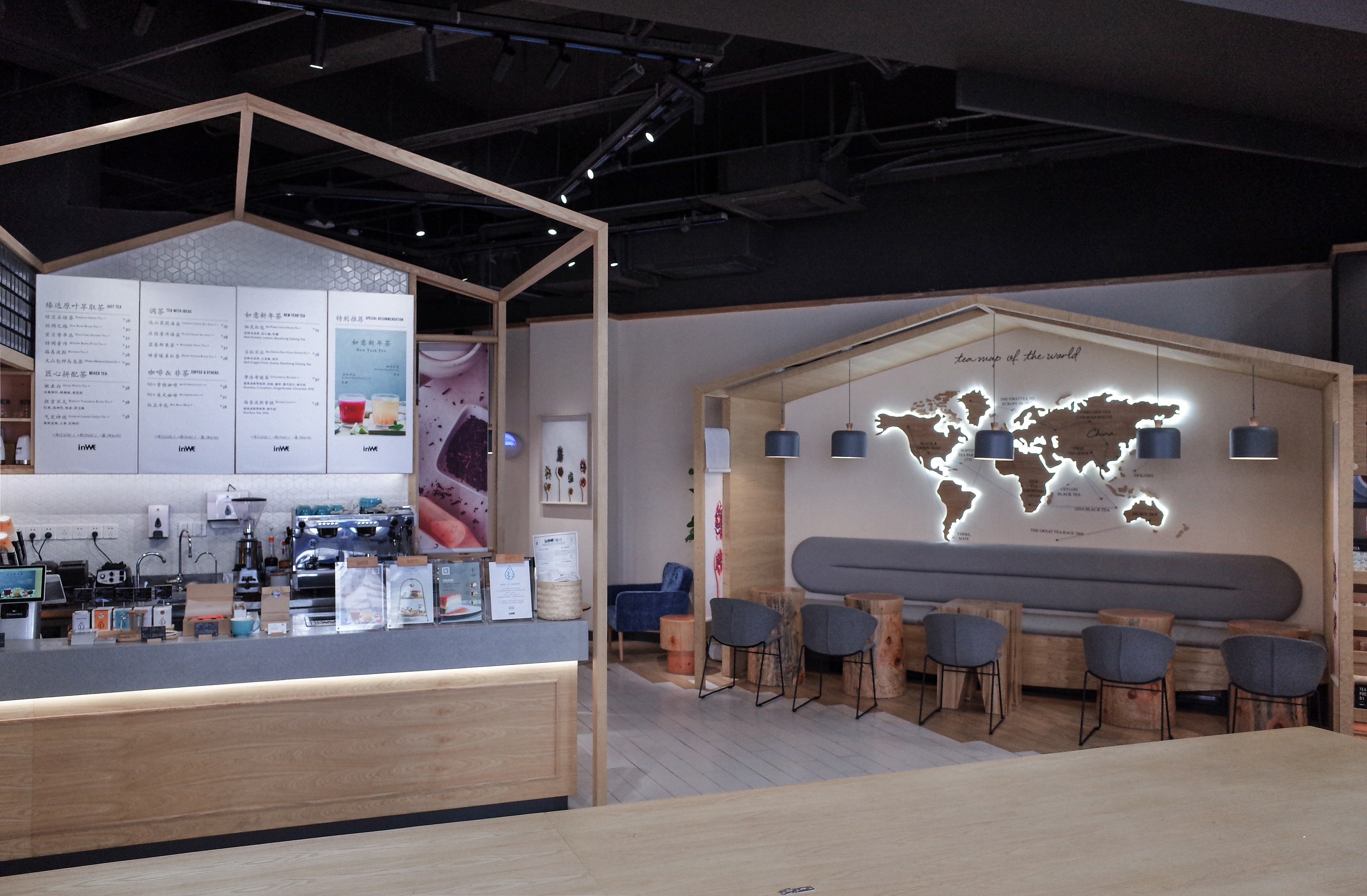 杭州网红风茶饮店  梁仓空间设计-19