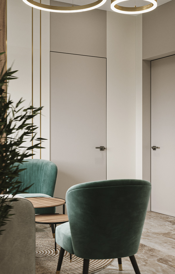 乌克兰 110㎡浅色系公寓设计-10