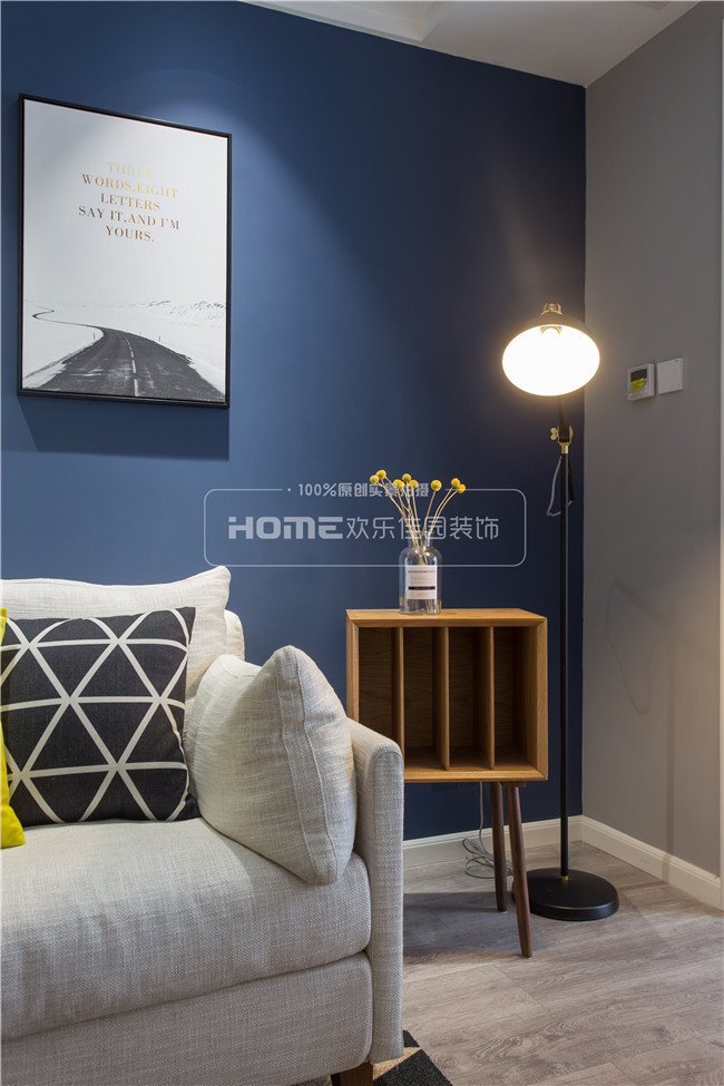 北欧风情的神秘孔雀蓝 | 成都时光俊园 2 室 2 厅 1 卫 1 厨案例解析-34