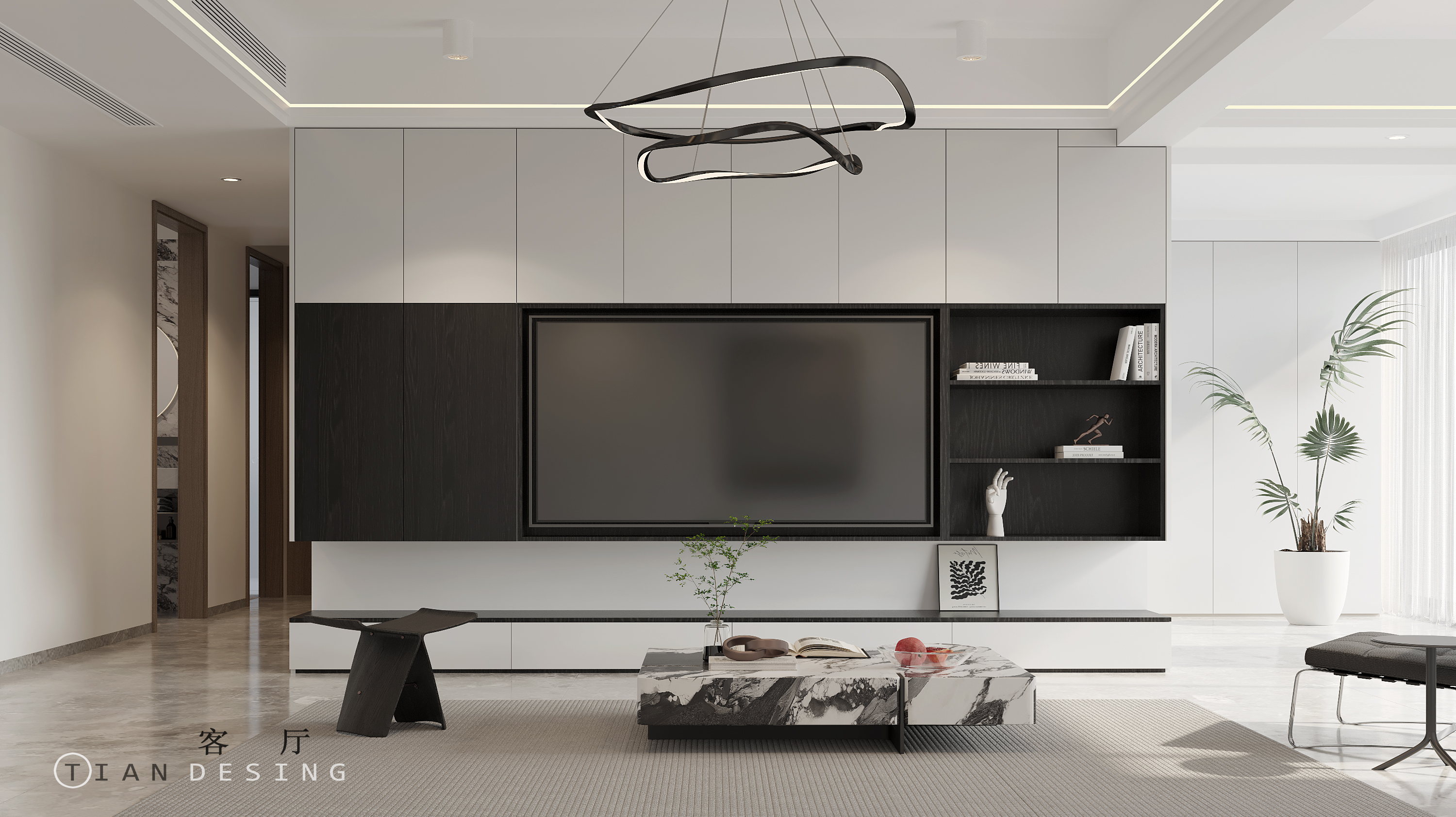 粉白黛黑现代黑灰白（万象府台）丨中国长沙-10