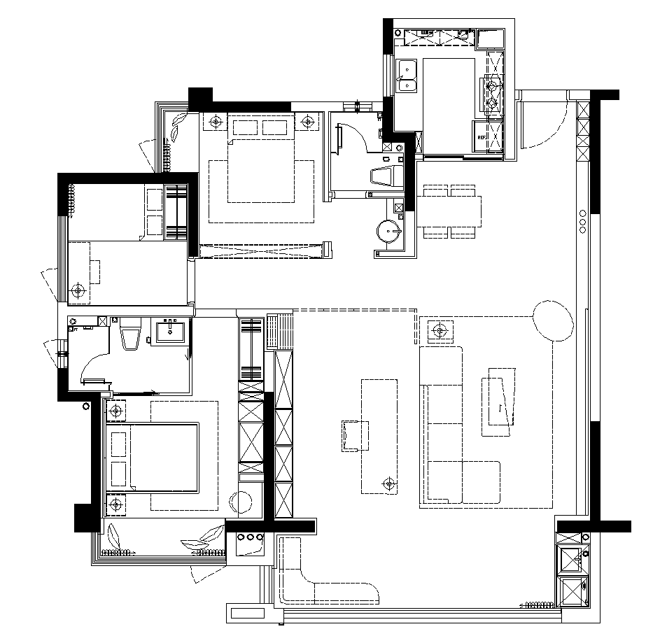 意式优雅 · 昆明招商雍荣府样板间设计丨中国昆明丨元禾大千(软装),矩阵纵横(硬装)-25