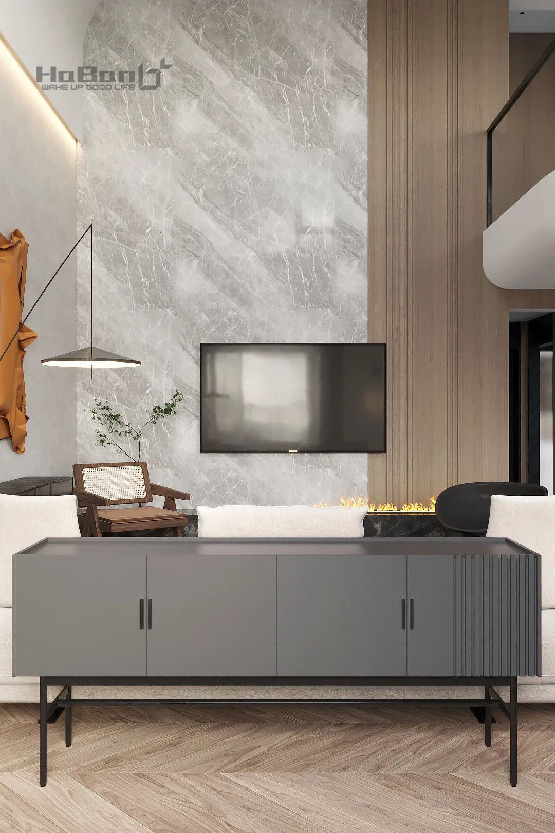 光大广场现代家居，极简与自然的完美融合-15