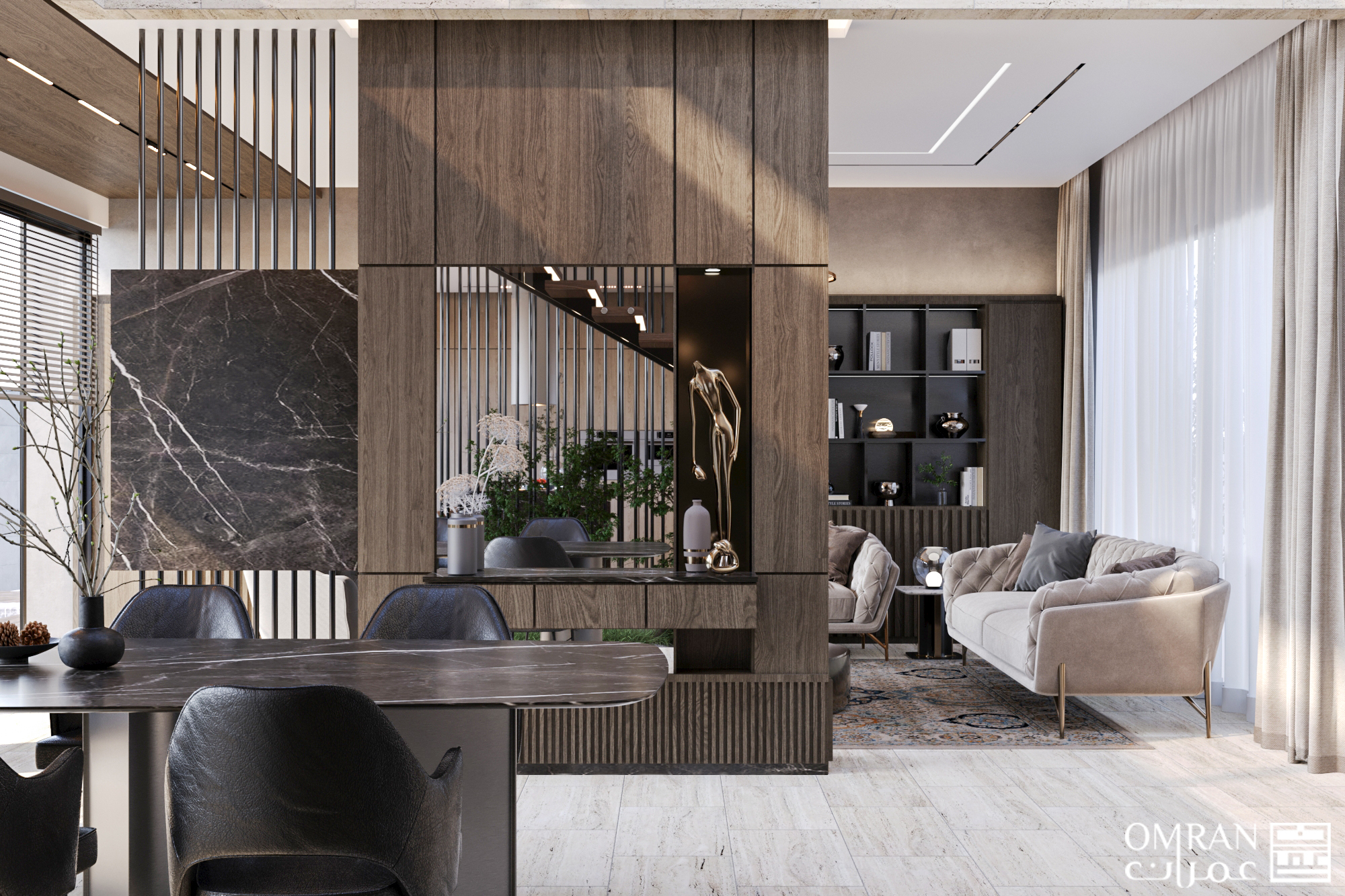 别墅现代室内设计丨Palestine-5