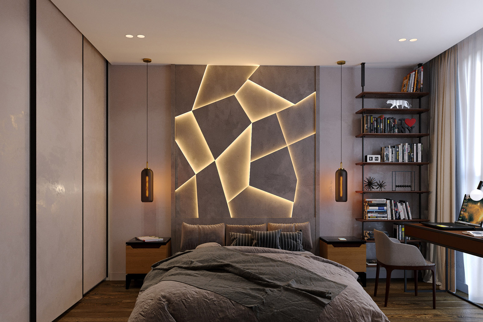 ЖК Резиденция композиторов 88м²公寓设计丨Бюро ARXY-15