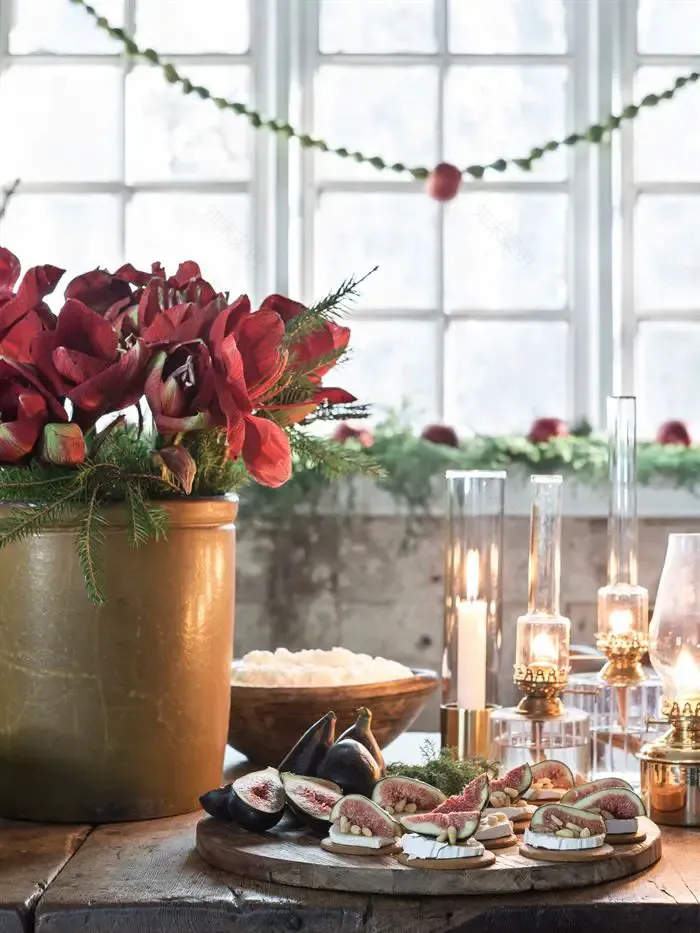 绿色与红色的圣诞传统设计-7