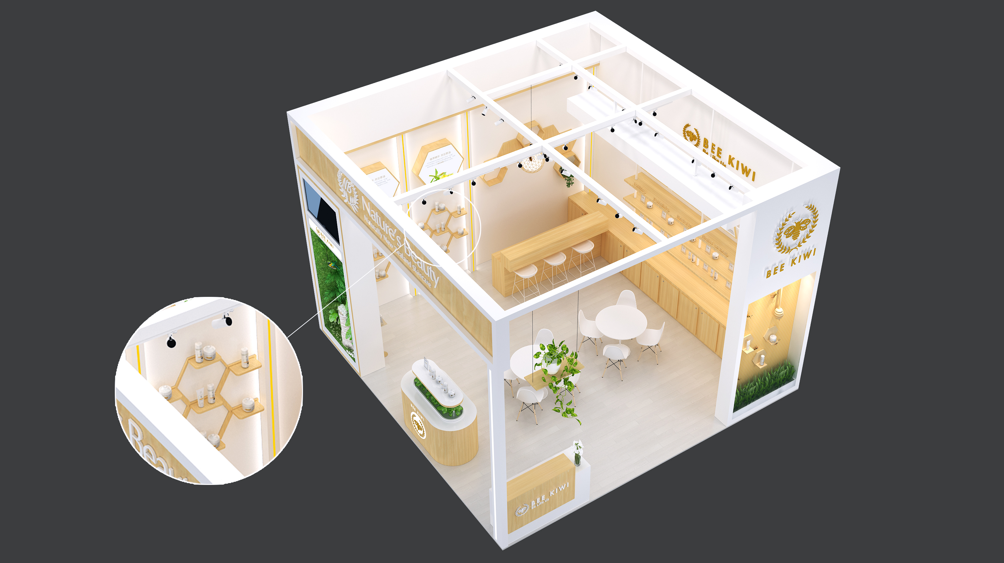 beekiwi 2019CIIE Booth Design-2