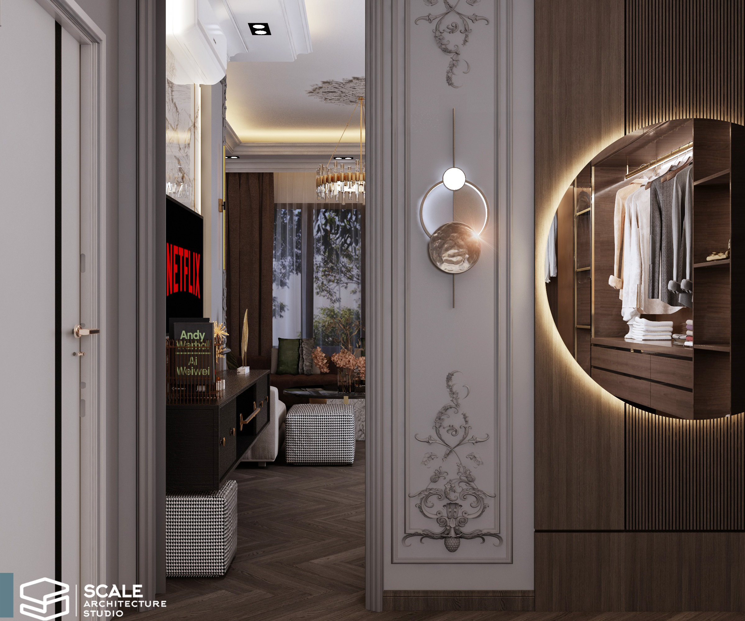 新古典主义主卧丨Scale Architecture studio office-5