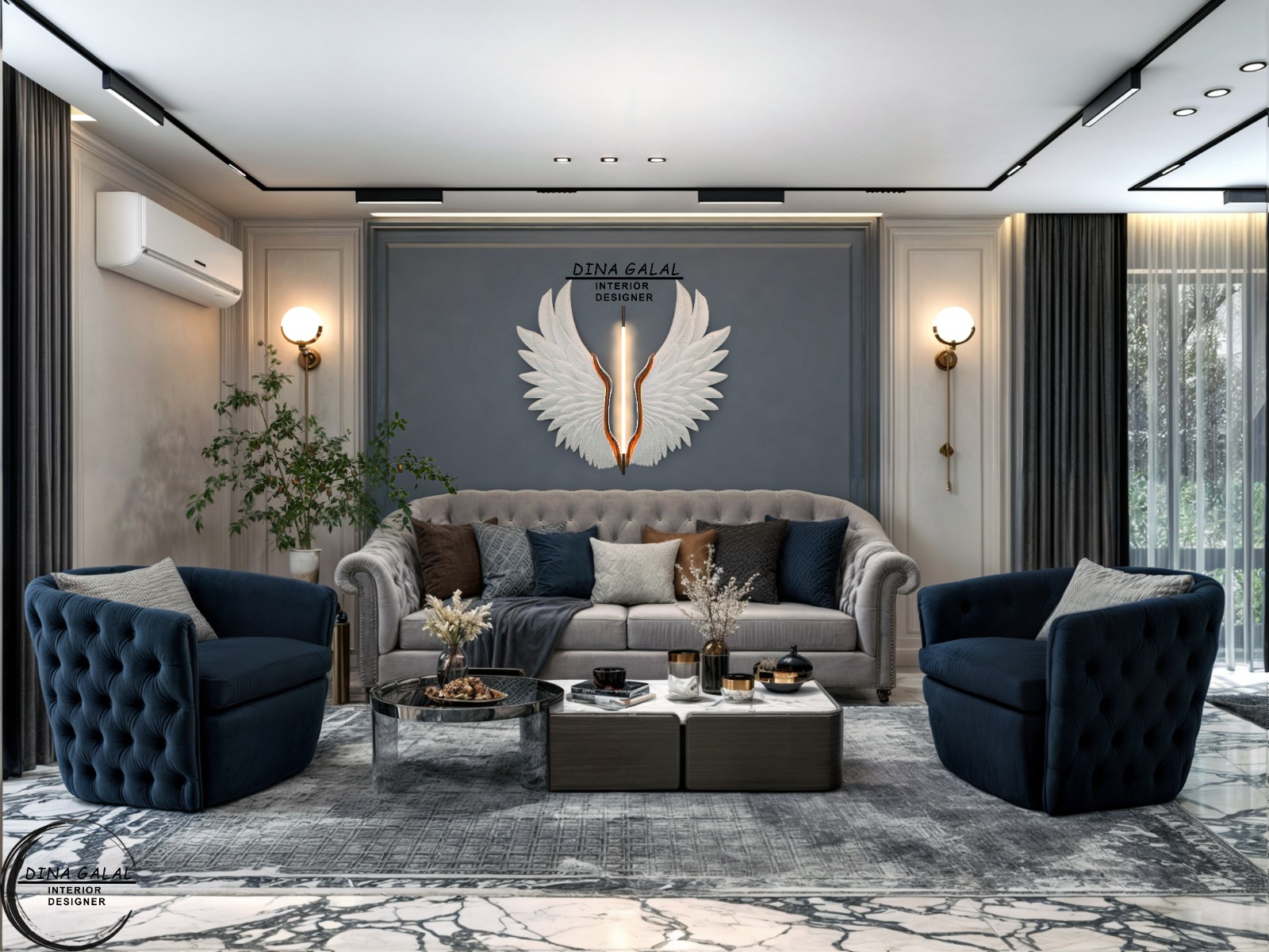 New Cairo capital /neoclassical reception-0