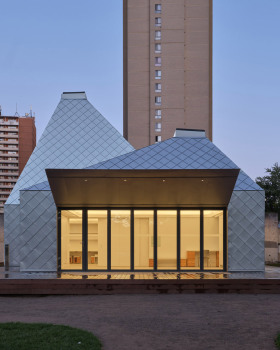 LGA creates light wells for metal-clad Toronto park pavilion