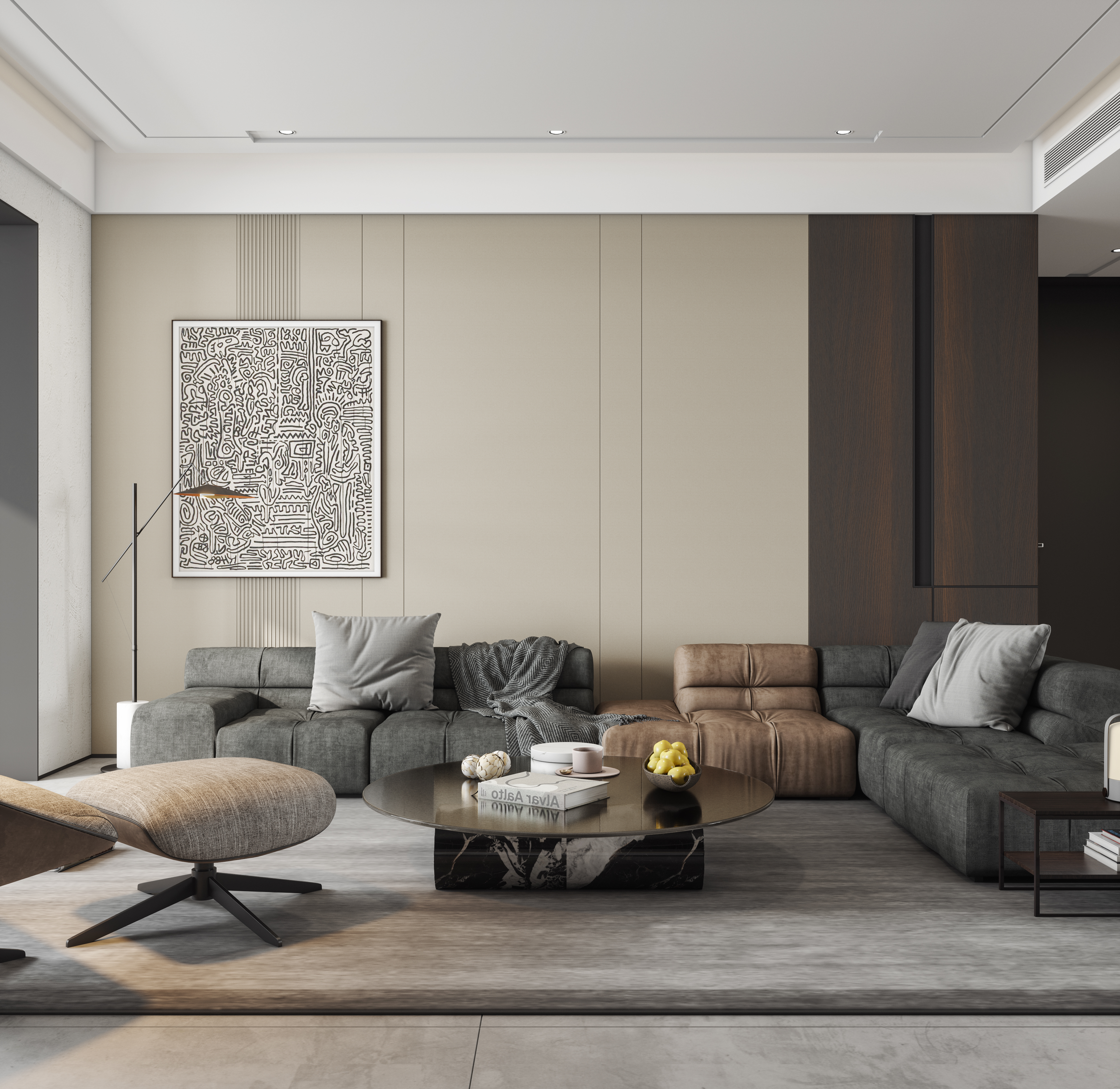 现代简约黑白风格装修-7