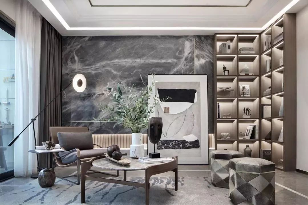 高级灰住宅——中南樾府高层样板间  重庆涟漪设计-13