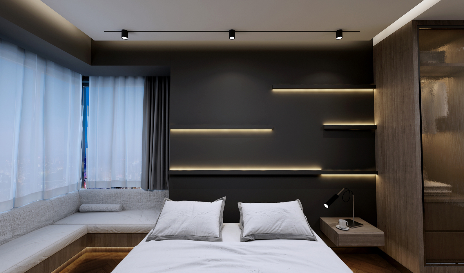 由“简”入奢易，由奢入“简”难，98㎡极致简奢小户型！-11