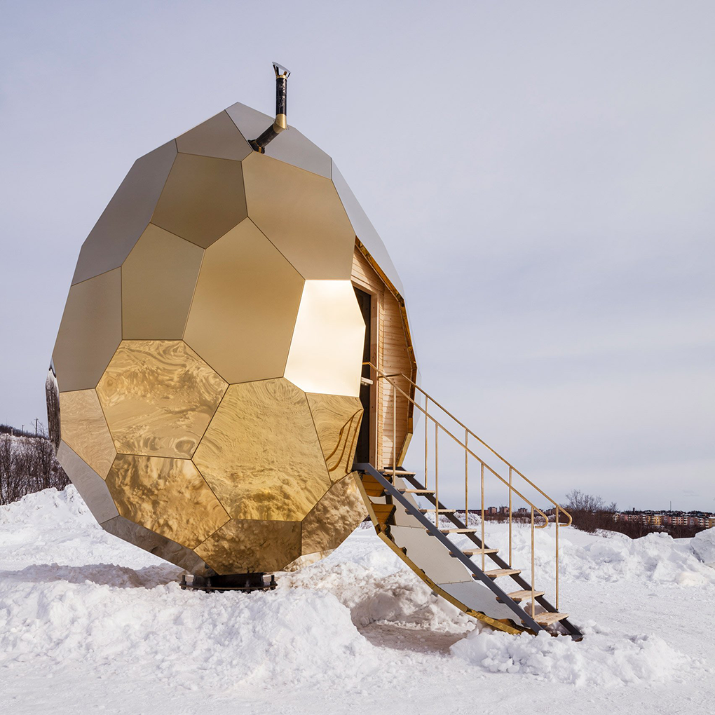 褶皱起伏的贝壳桑拿房丨日本丨隈研吾建筑事务所-207