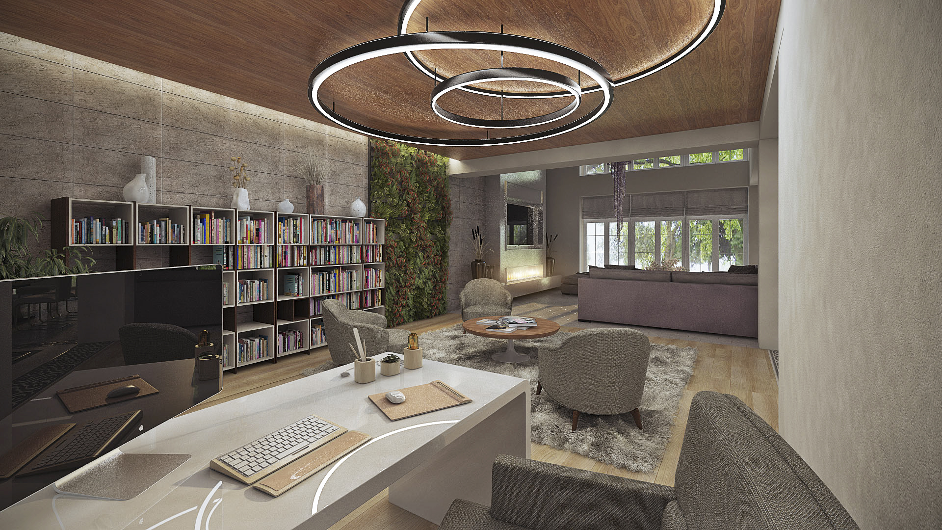 Гостиная в частном доме-2