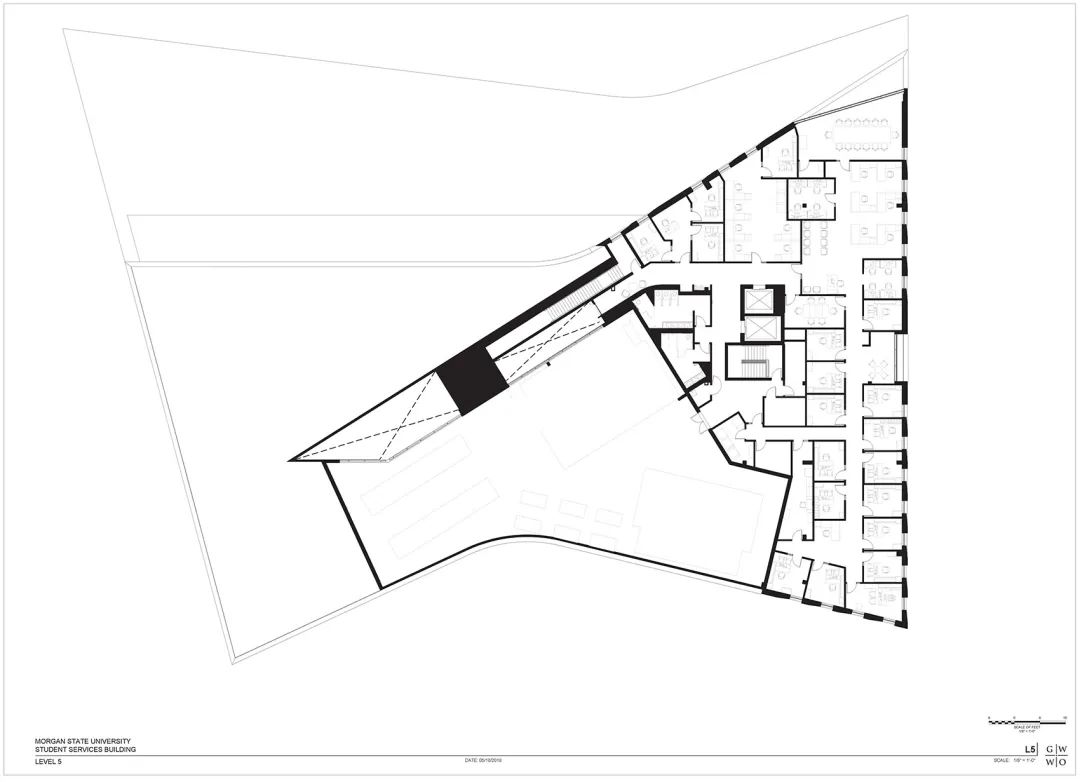 摩根州立大学学生服务中心丨美国巴尔的摩丨Teeple Architects 与 GWWO Architects-111