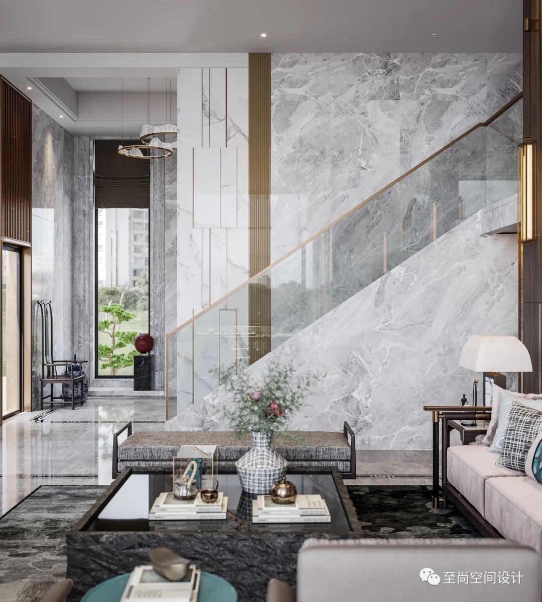 新中式风格丰泰华园别墅设计，诠释东方意境之美-9