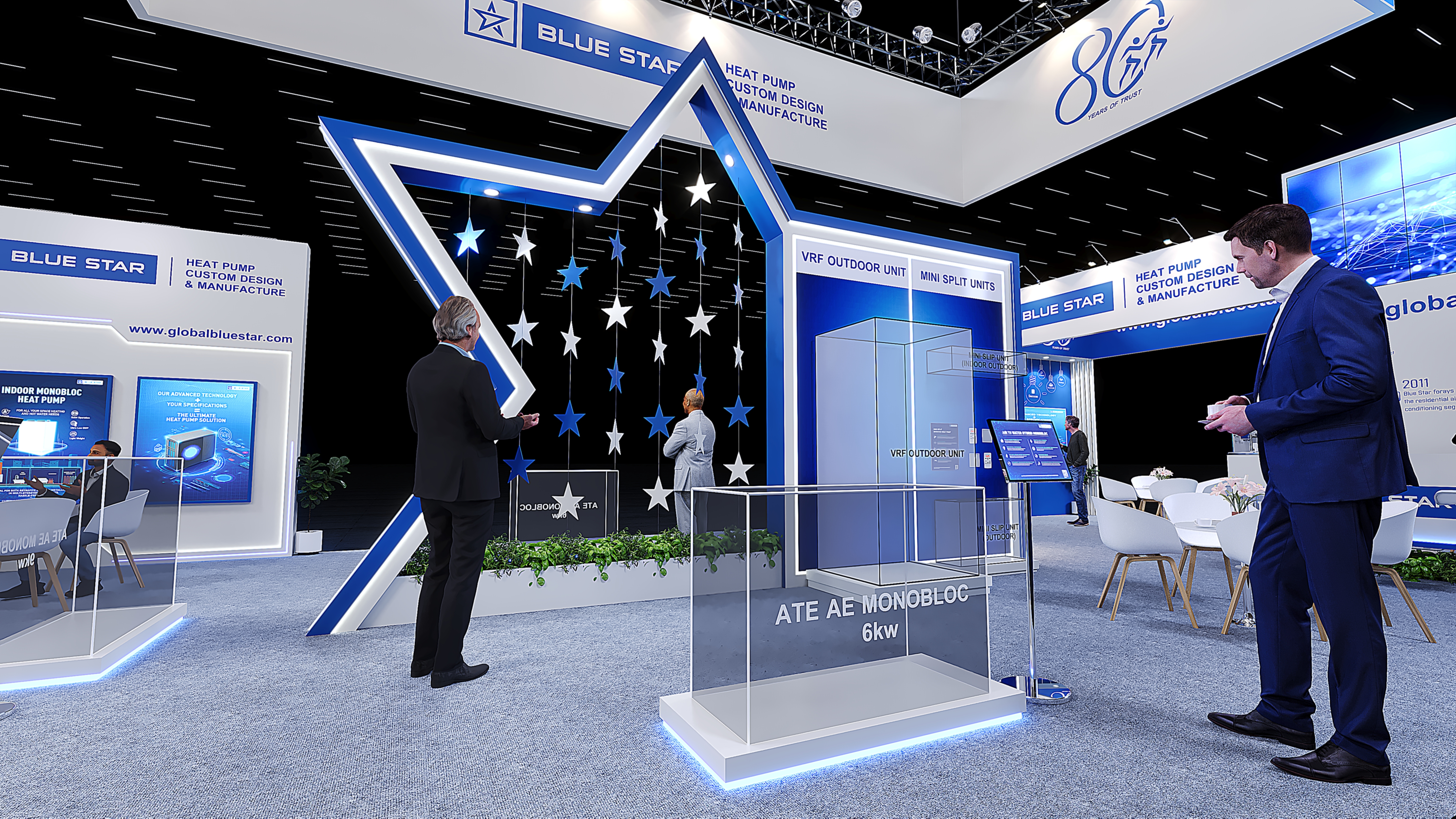 Blue Star | 4 Side Open Stall-6