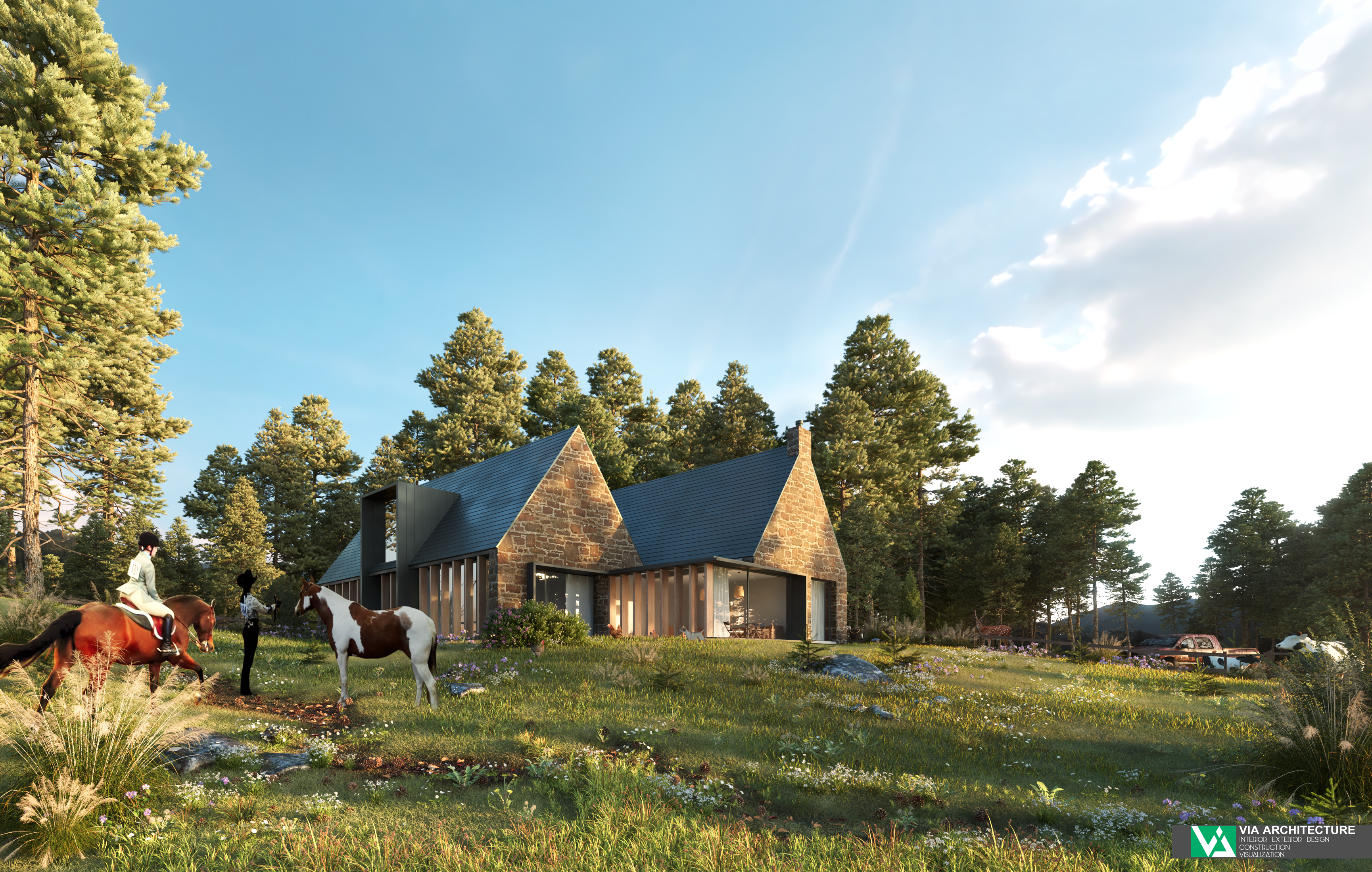 Sketchup Vray Exterior _ Remake lighting with HDRI-3