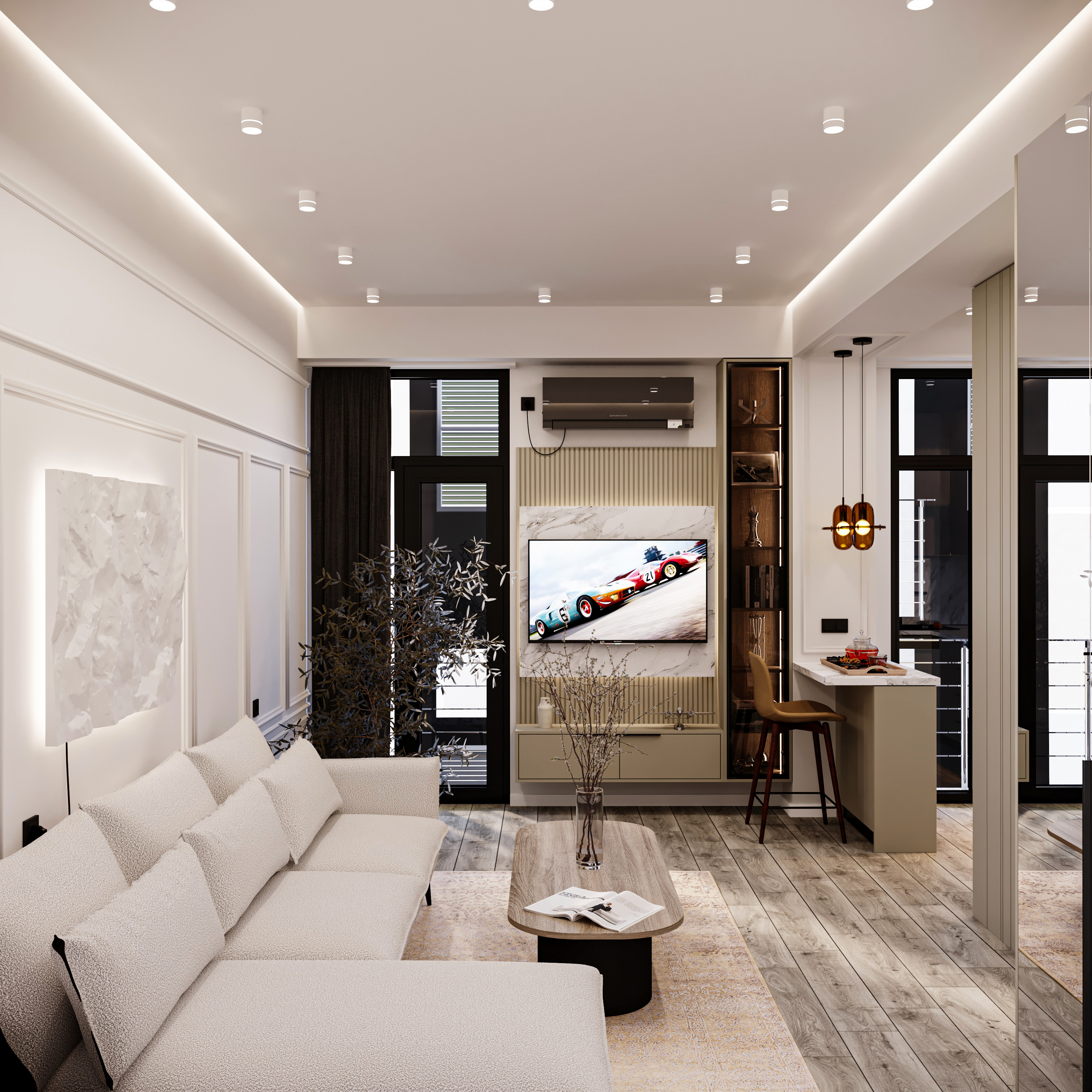Studio apartment 24 sq.m design-0