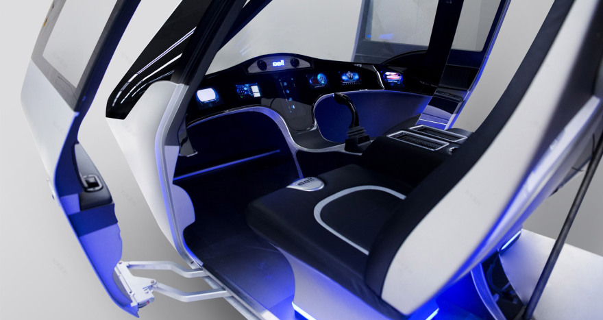 Uber's electric flying taxi by Bell Helicopter debuts at CES | Dezeen-9