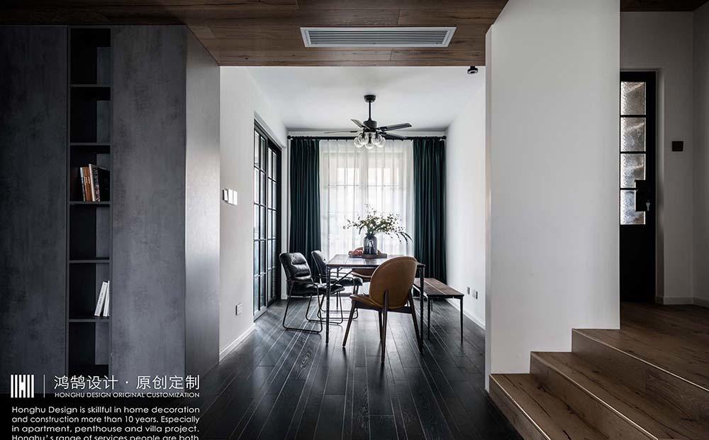 复古乡村民宿风,木地板上墙的惊艳之作-4