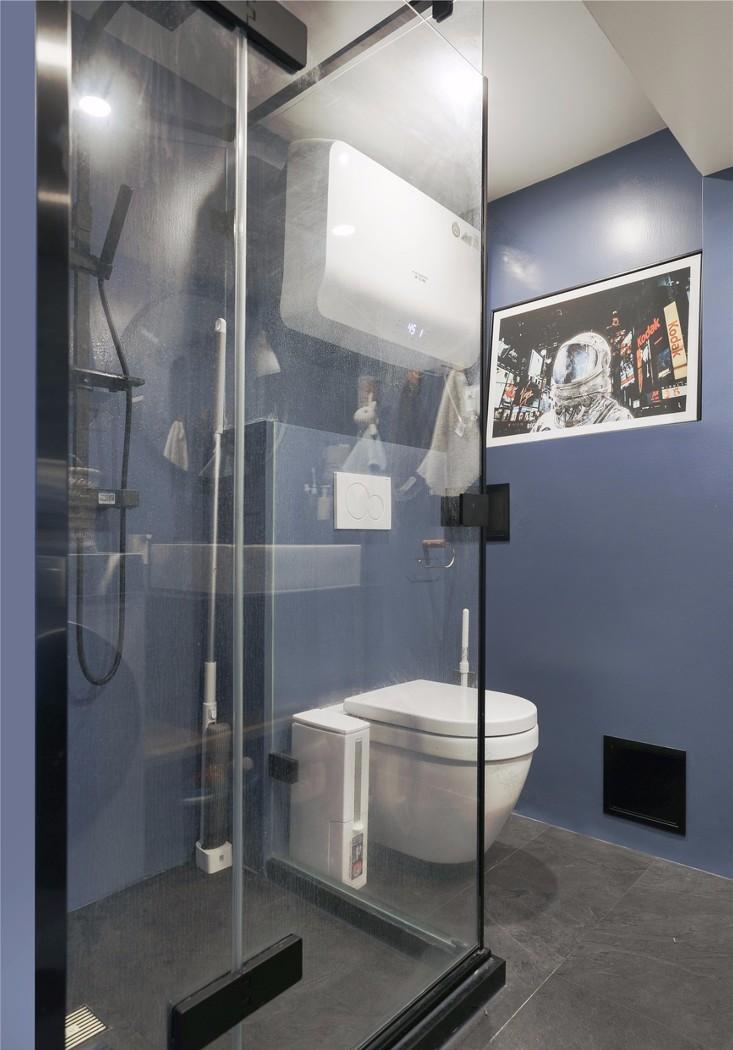 42㎡Loft 别墅,庭院式玄关、开放式厨房、电动投影幕布-35