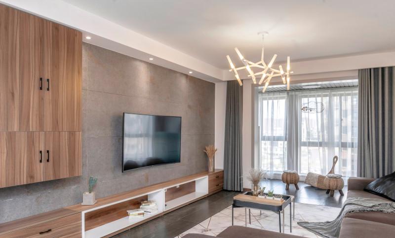 水润坊胡桃木水泥砖,现代简约的温馨空间-0