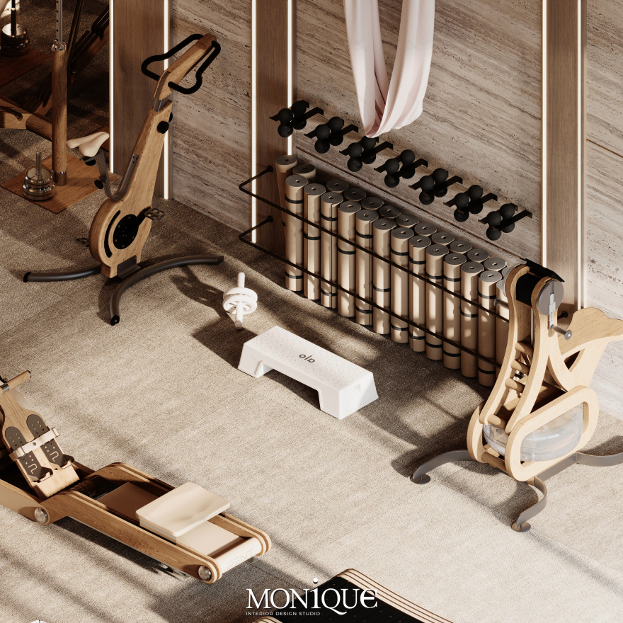 极乐健身房(注:Elysian有极乐的、幸福的等含义,这里结合Gym推测是健身房名字,按常见表意给出此翻译) 丨卡塔尔丨MONIQUE DESIGN STUDIO-15