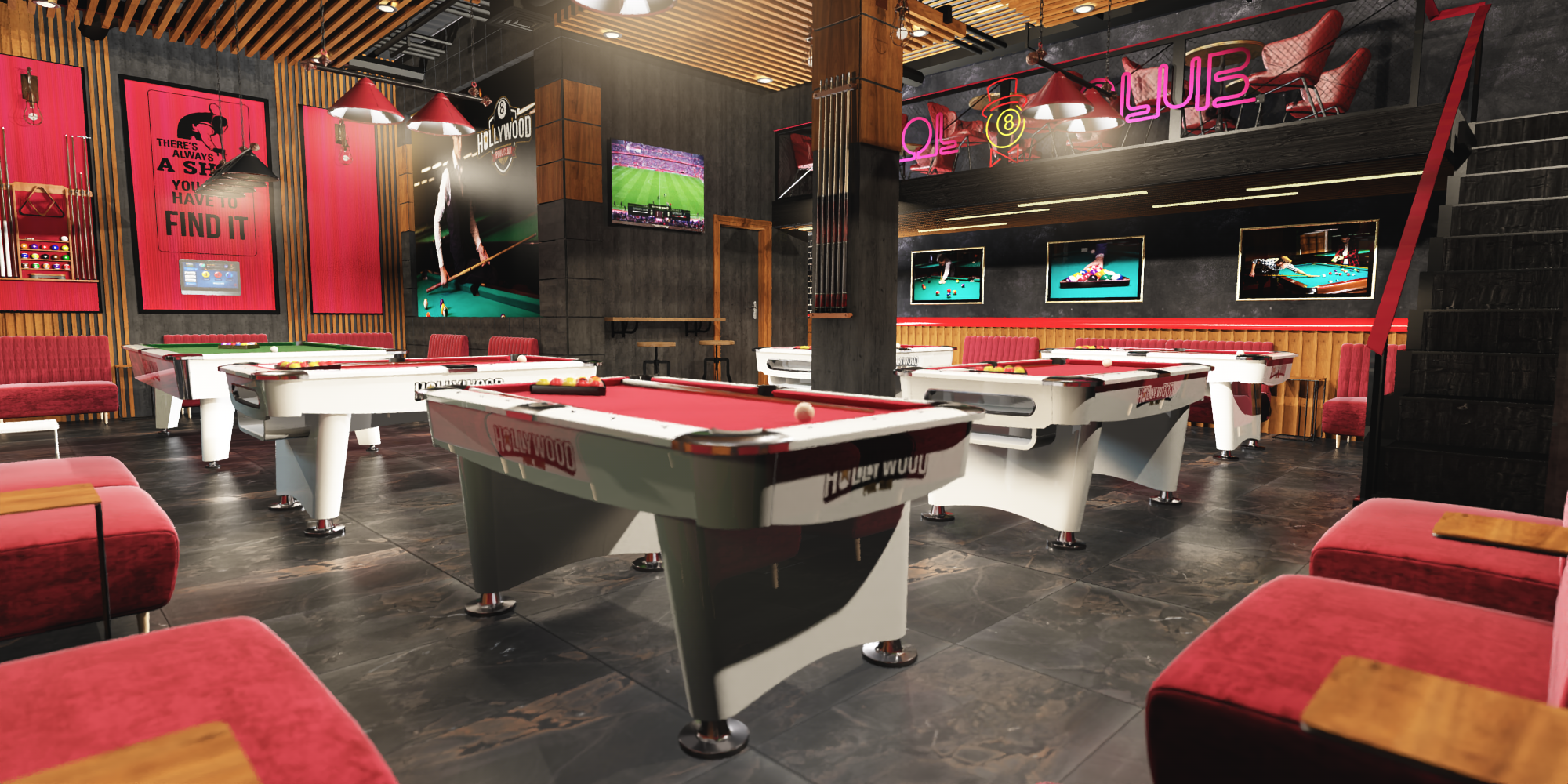 台球俱乐部 3D-4