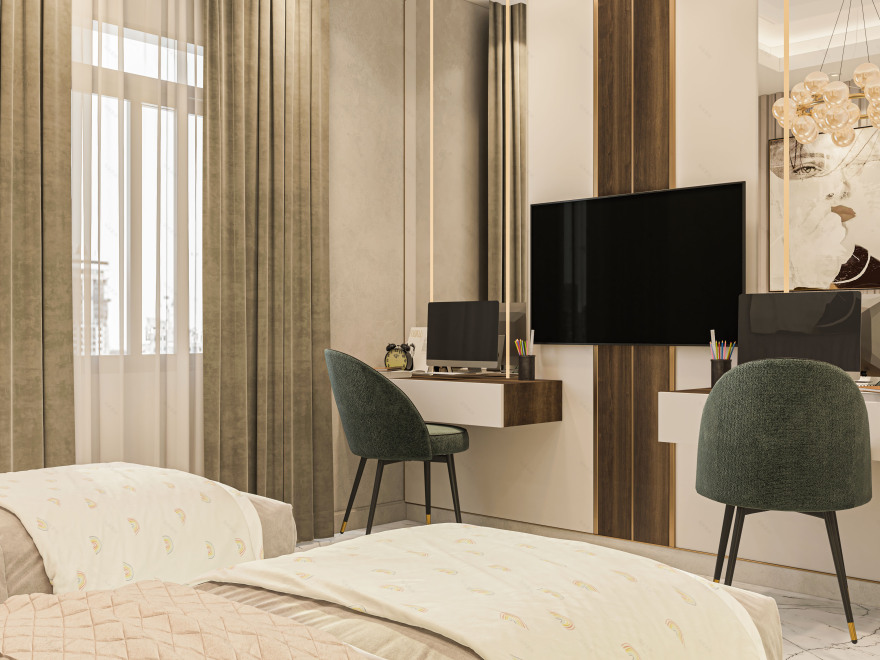 双人卧室设计丨eng mohamed elsake designs-17