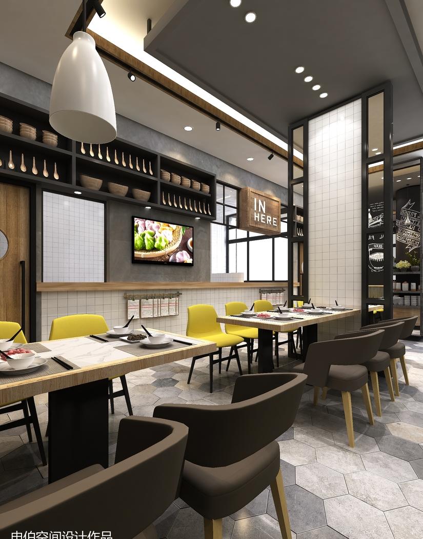 小型餐厅设计店铺装饰设计-5