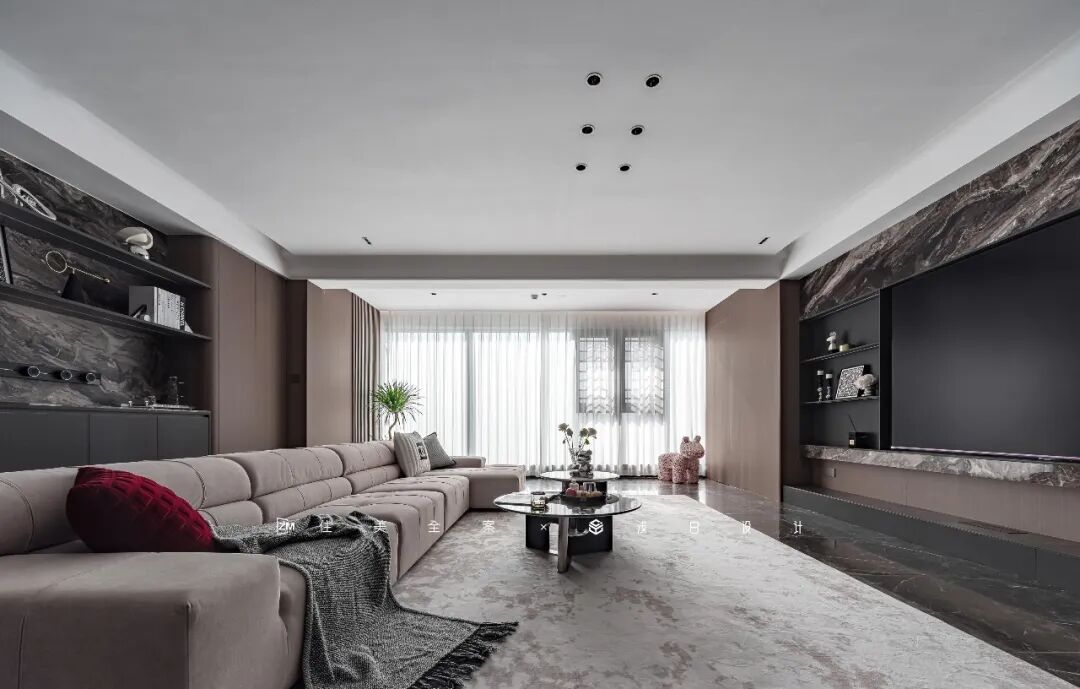 244㎡现代意式大宅丨住美全案&浅白设计-23