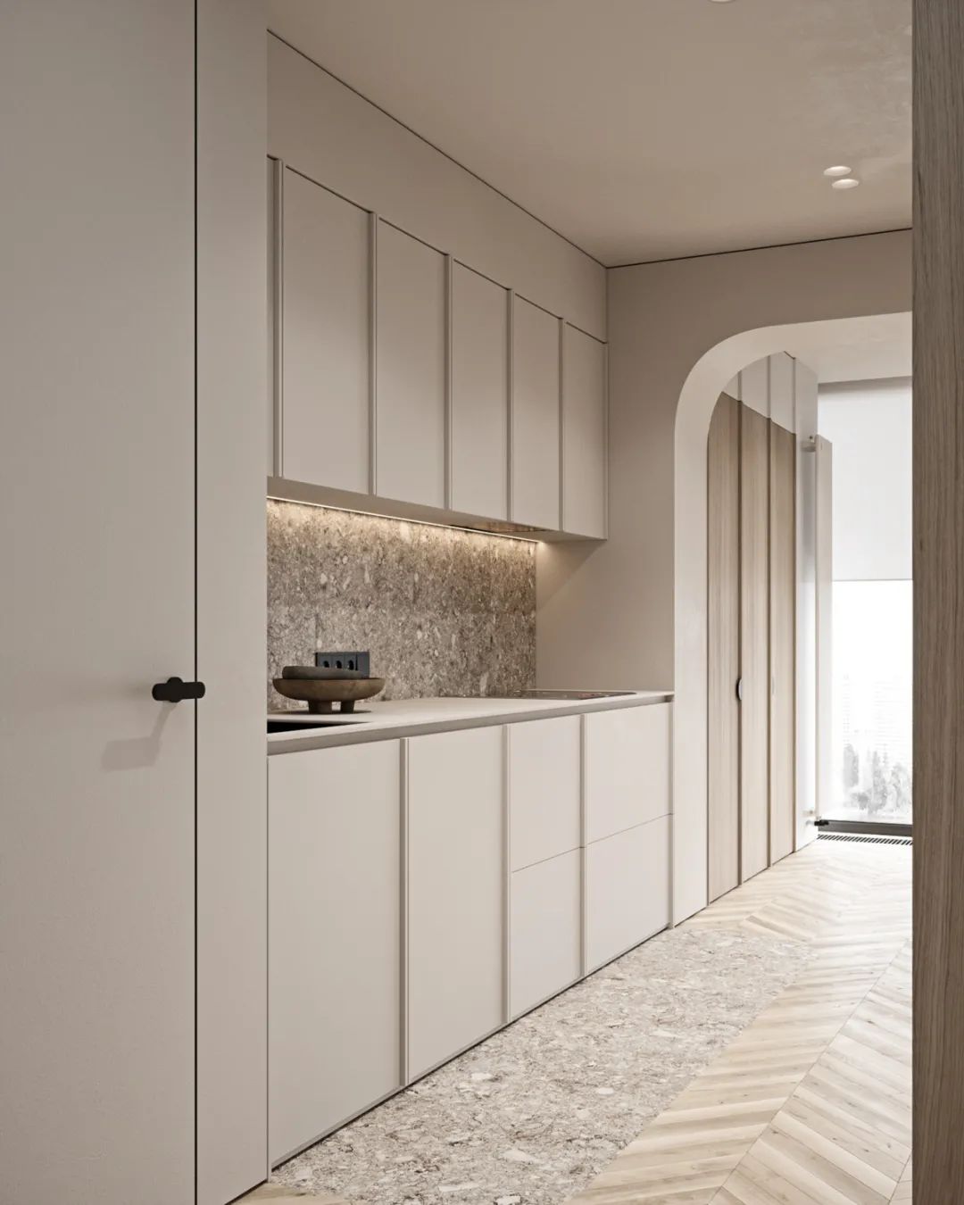 简约原木|艺术气息的三口之家丨Roman Lutsenko-31