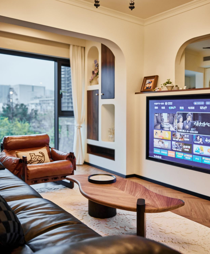 陈岳实景|成都尊邸小户型大格局中古风-24