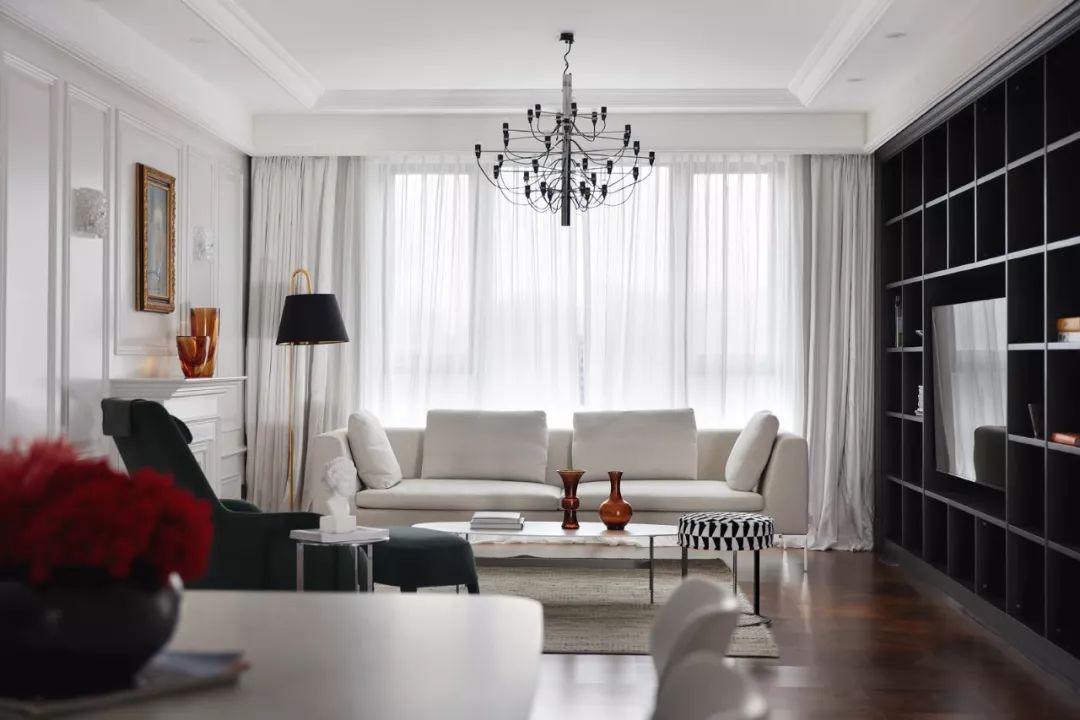 宁波 260㎡高雅轻奢风美墅,珍珠白++ 木作棕超凡脱俗高级感-4