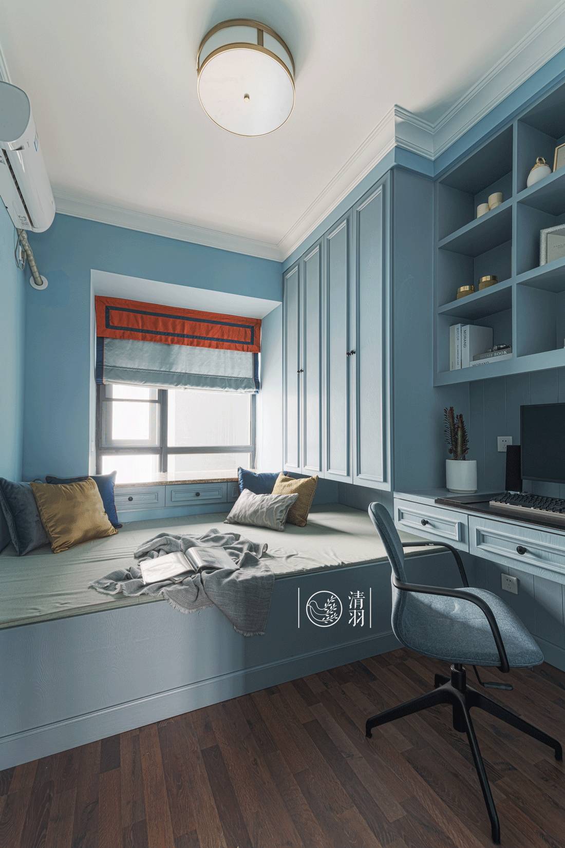 清羽设计 | 成都暗夜星空美式三居室-35