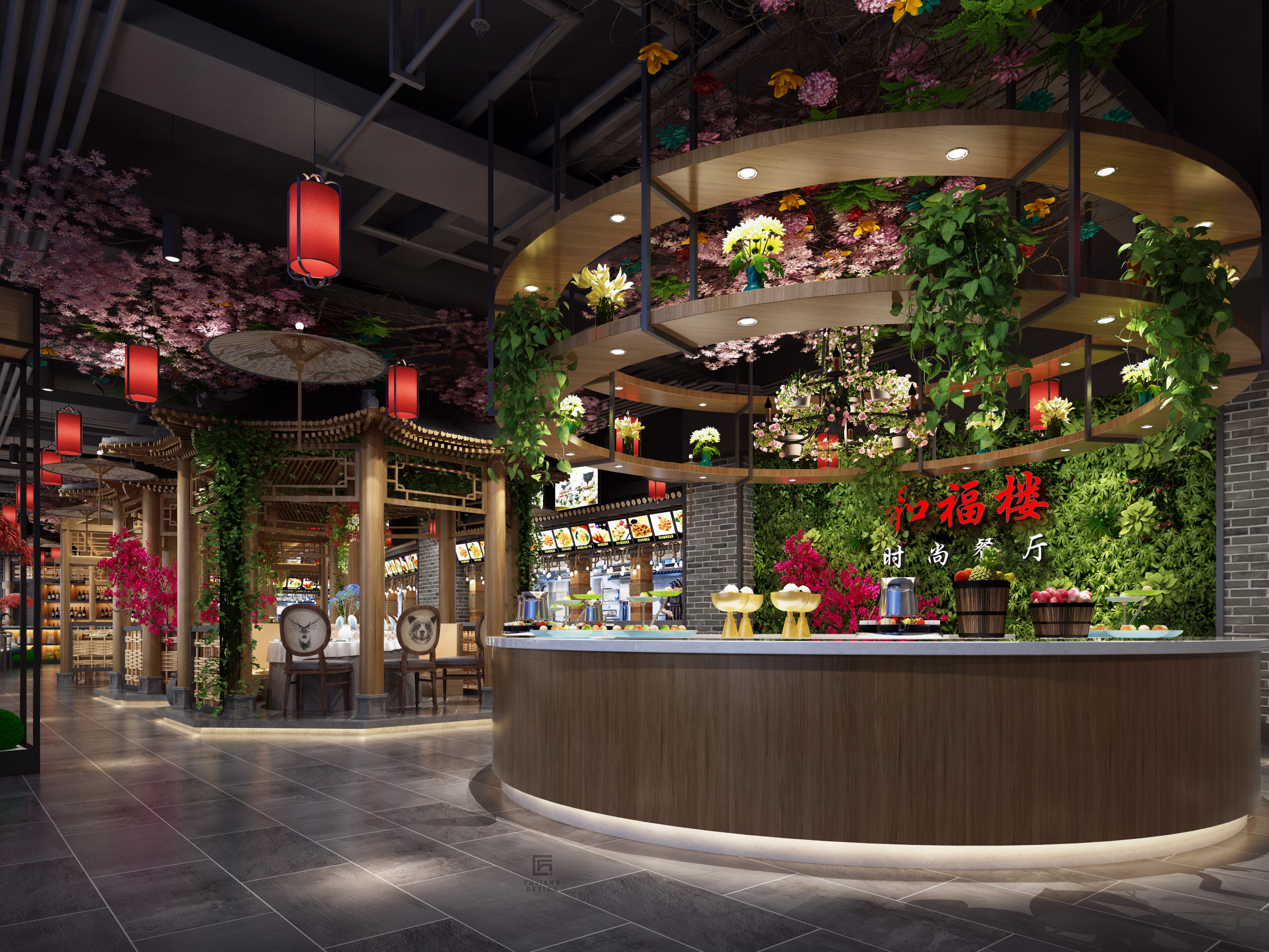 中式餐饮店设计，体会百味人生闲庭信步-6