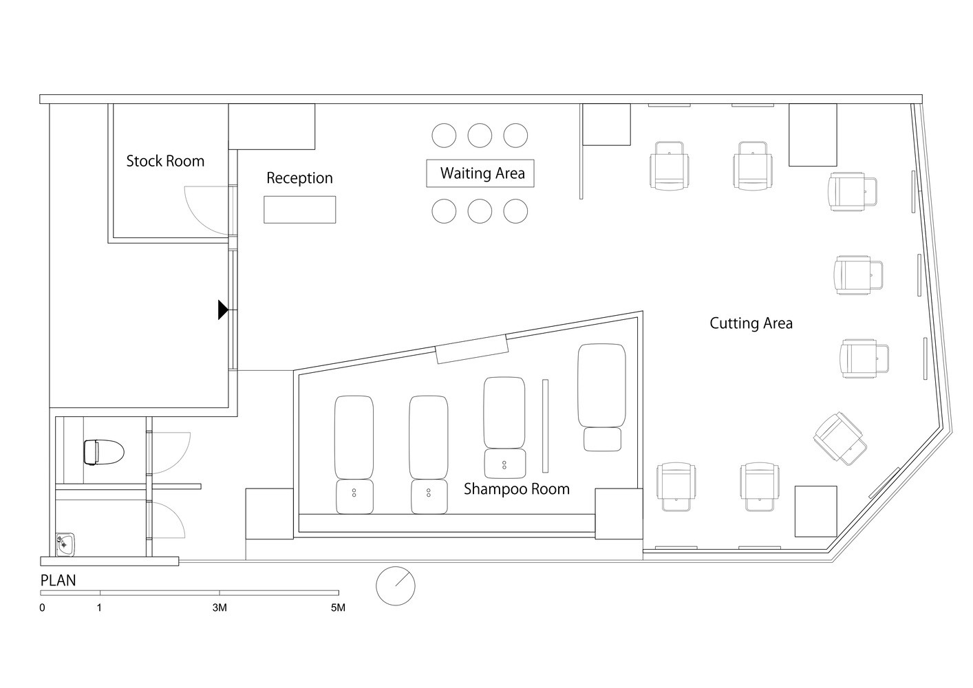 日本东京美容院：流动的金属波发线-29